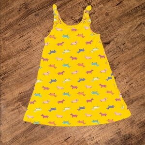 Cat & Jack Yellow Dress with Purple Dog Print